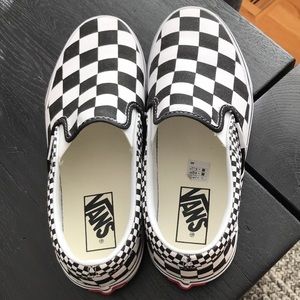Vans black and white checkerboard size 7.5